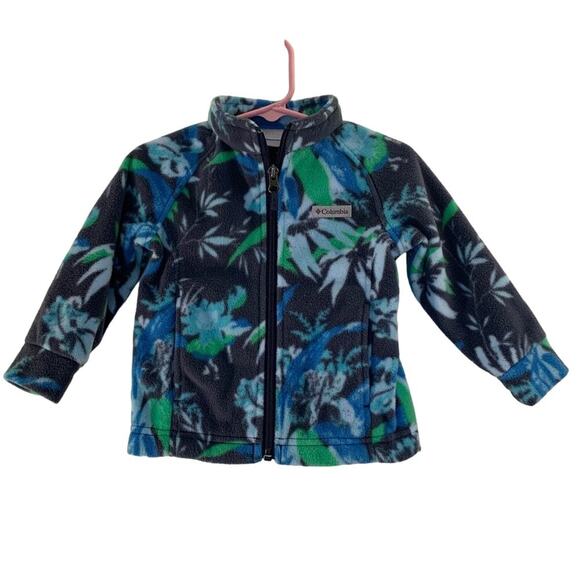 COLUMBIA Girl’s Fleece Zip Up Jacket with Pockets / Size: 12-18 Months - Picture 1 of 11